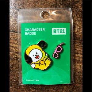 BT21 OFFICIAL BTS Chimmy Badge Pin
